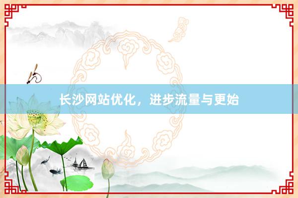 长沙网站优化，进步流量与更始